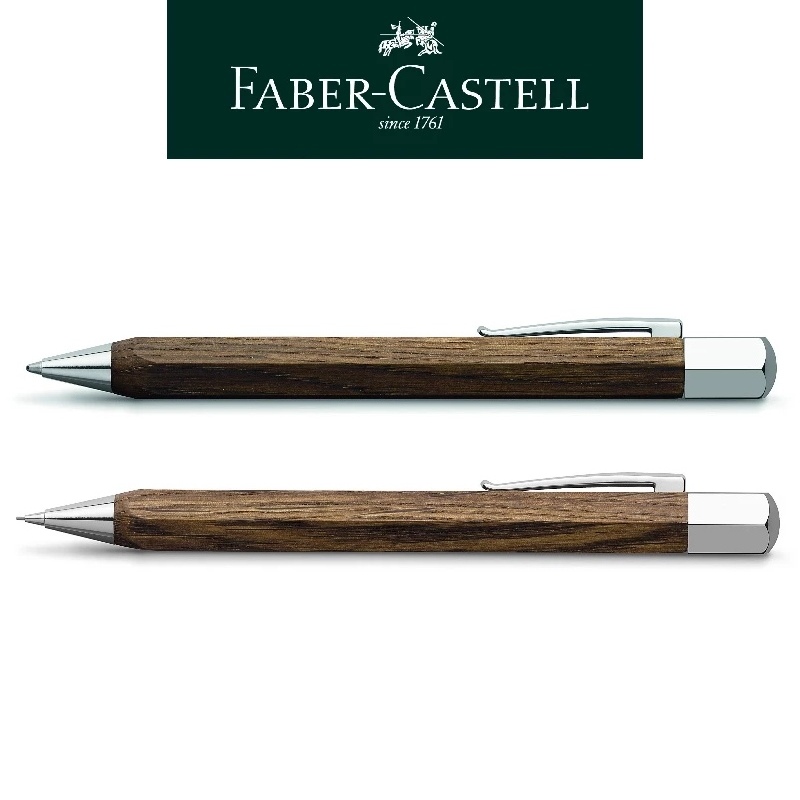 免費客製化刻字【Faber-Castell】ONDORO 系列 煙燻橡木原子筆/鉛筆 送禮首選 台灣輝柏✿50B004
